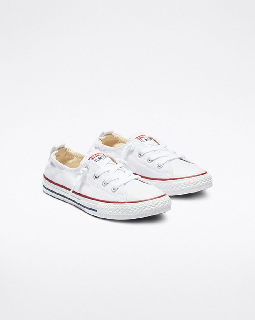 Slip On Tenisky Converse Chuck Taylor All Star Shoreline Dievcenske Biele | SK ZYCS51